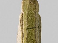 Aeg F 58 RS  Aeg F 58, Rückseite, Spätzeit, Uschebti, Hellgrüne Fayence, H 7,9 cm, B 2,2 cm, T 1,8 cm : Bestandskatalog Ägypten, Museumsfoto: Claus Cordes